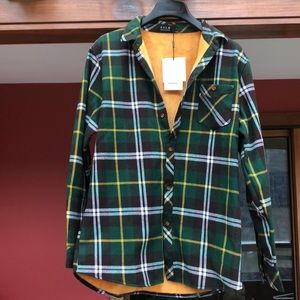 Men’s SSLR flannel shirt with lining Large